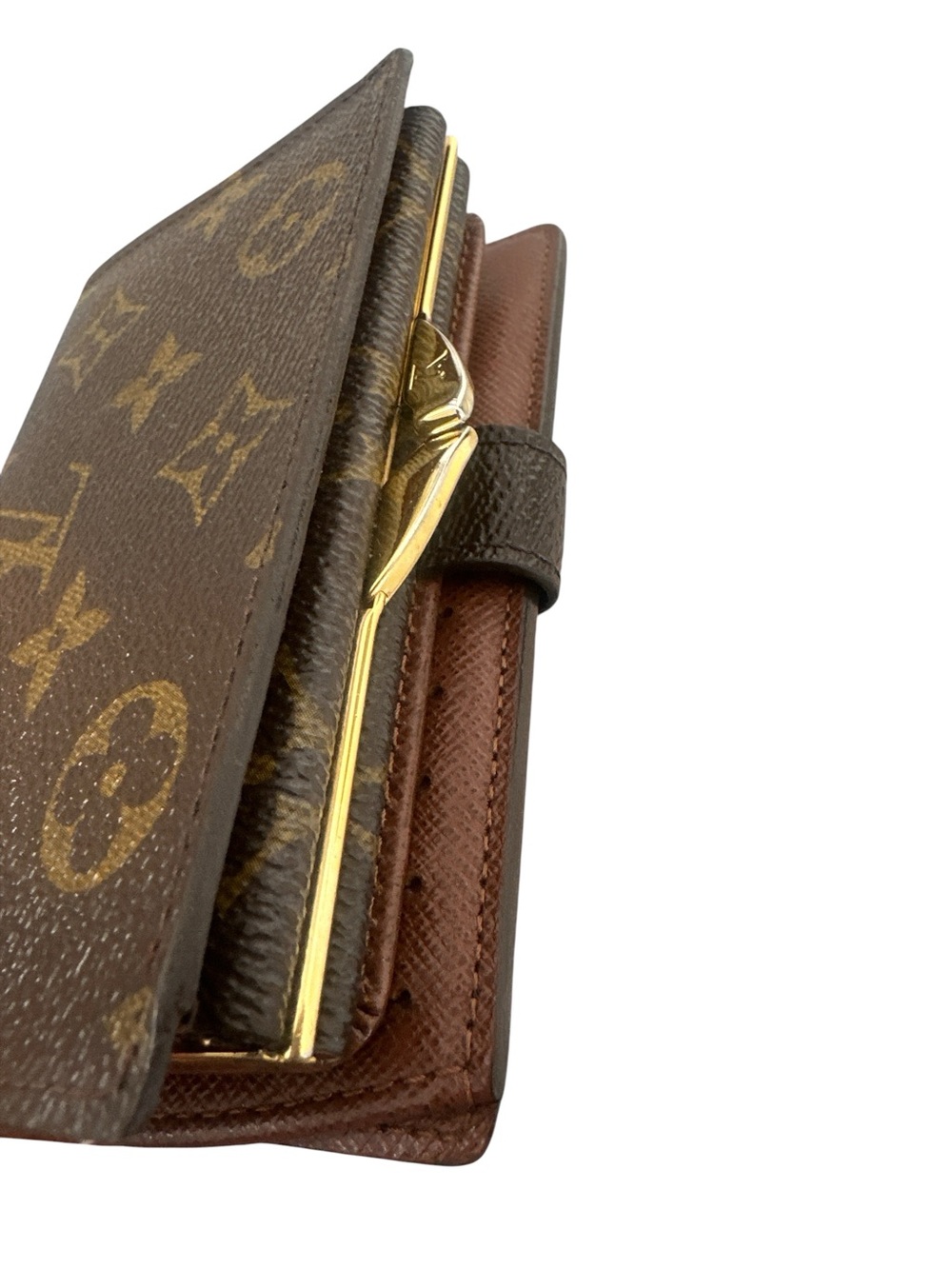 Louis Vuitton Brown Monogram kisslock Small Wallet - Picture 4 of 9